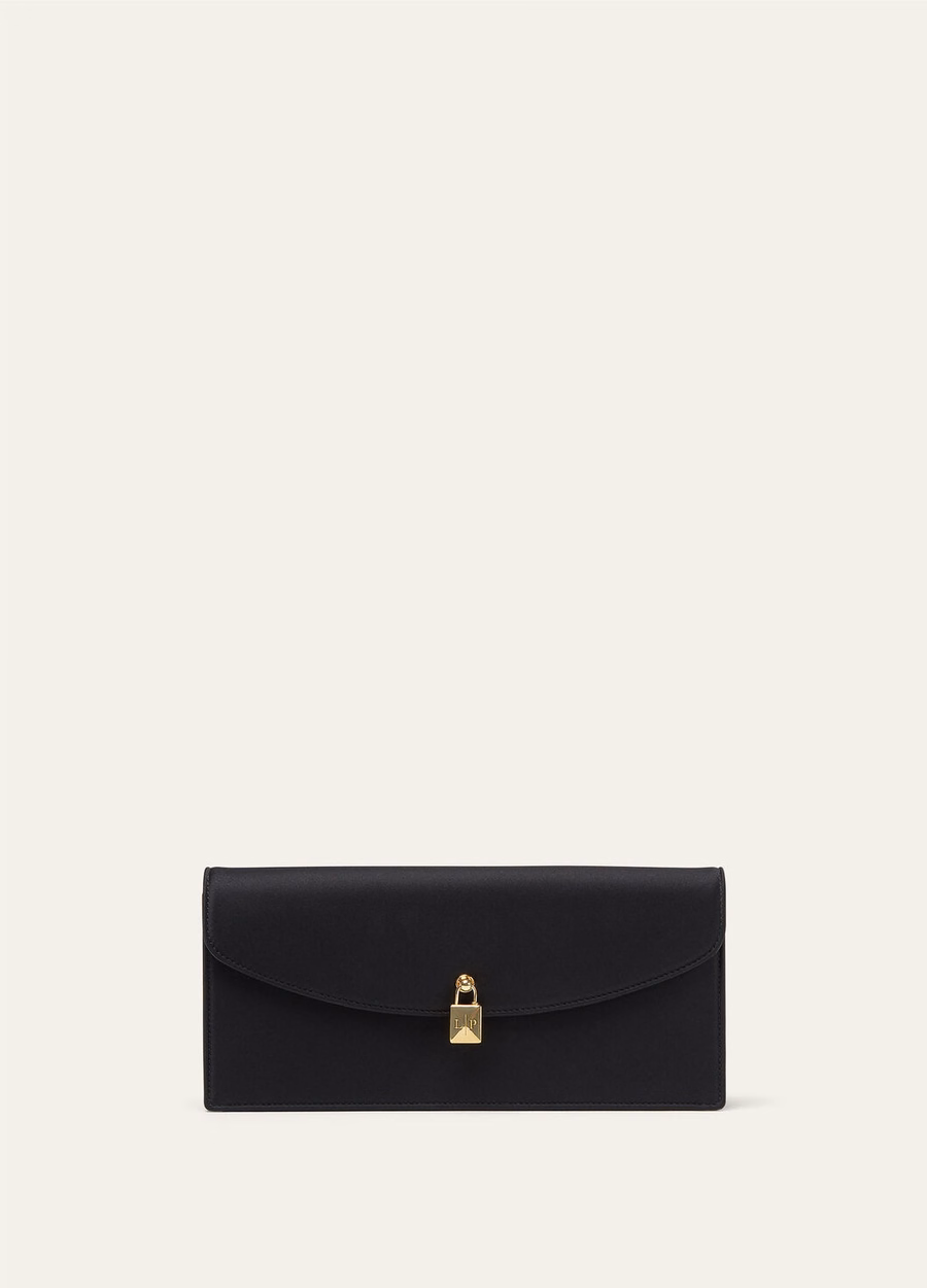 Clutch Extra Tuxedo Zijde Zwart/Zonnegoud