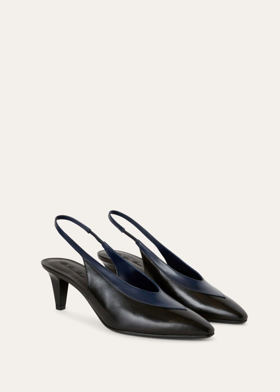 rebecca slingback zwart kalfsleerink bottle