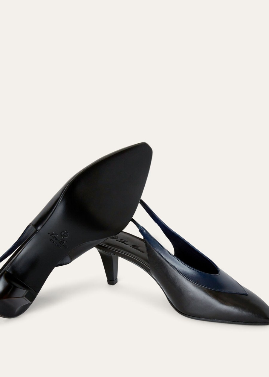 rebecca slingback zwart kalfsleerink bottle