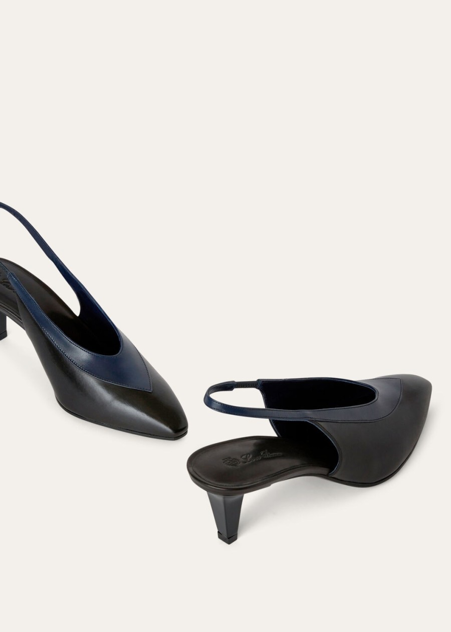 rebecca slingback zwart kalfsleerink bottle