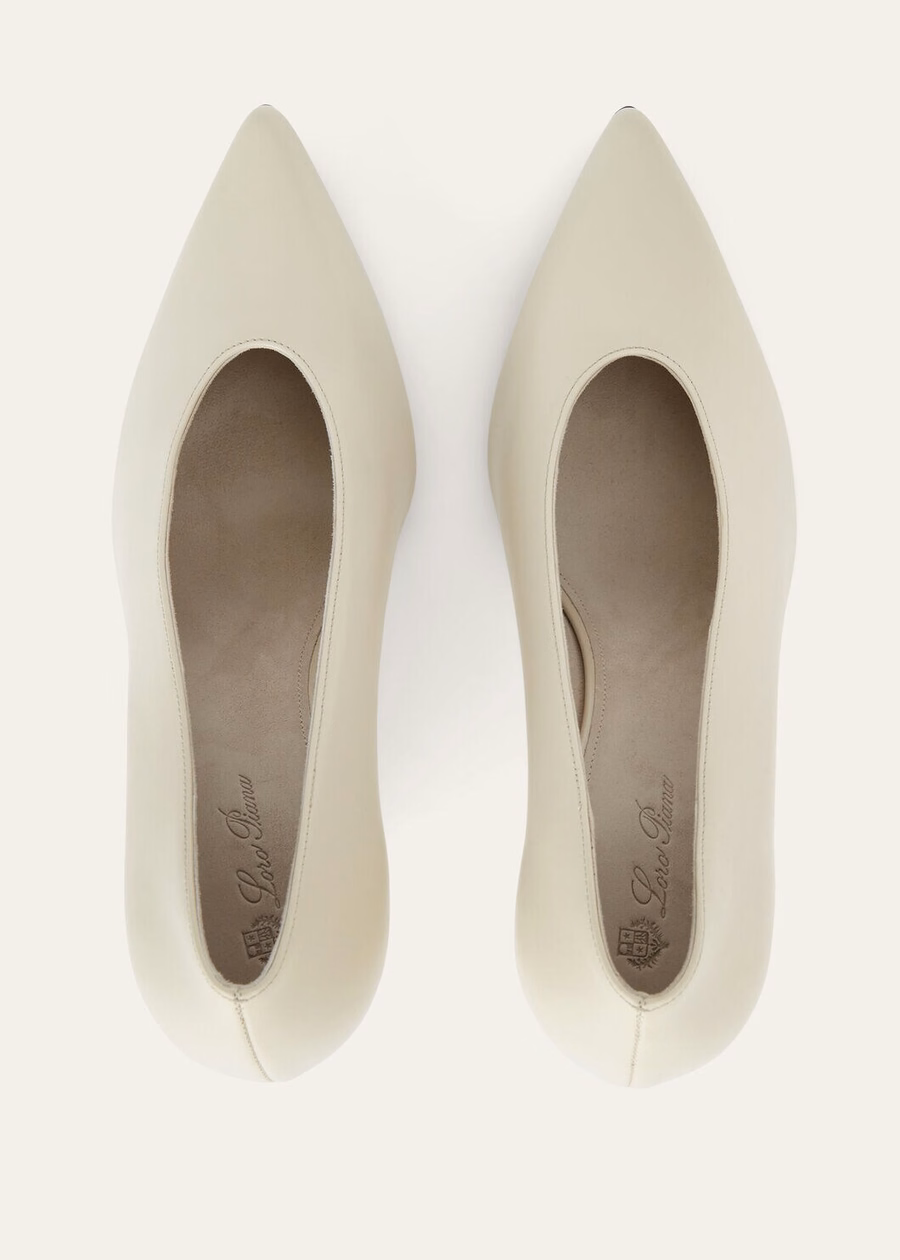 Viola High Wedge Pumps met koekjes- en roomsmaak, gemaakt van kalfsleer