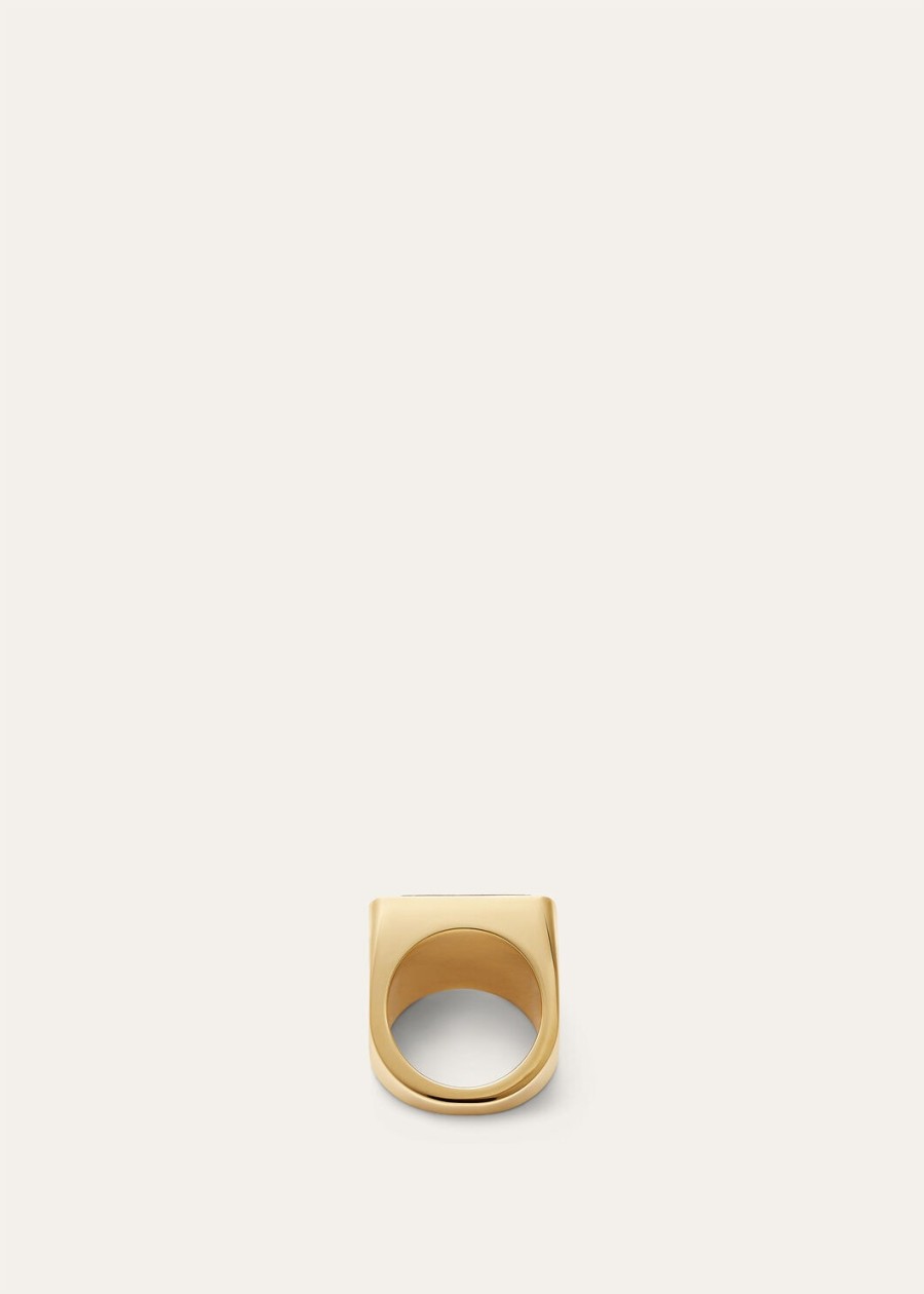 bonbon ring zwart messinggoud zonnesieraad