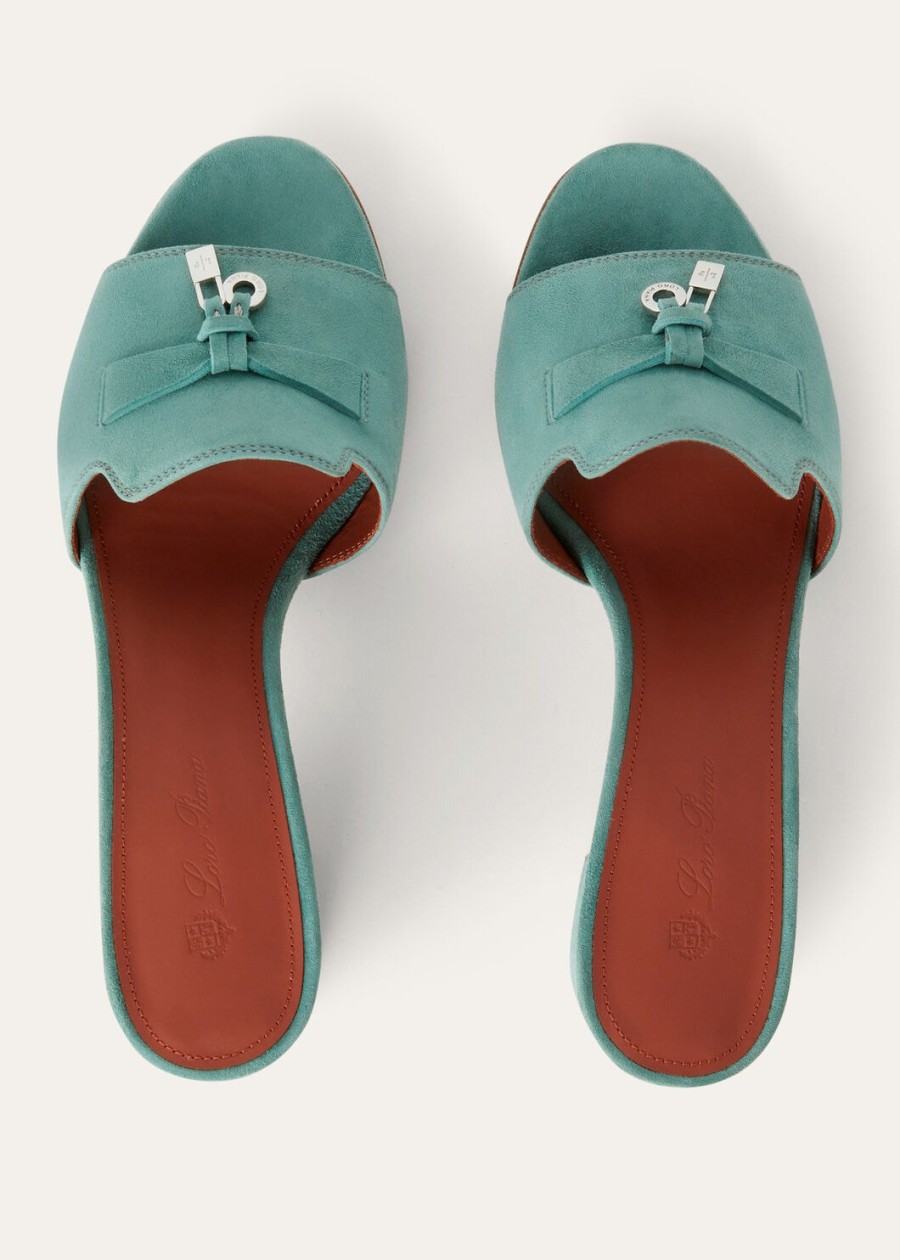 summer charms sandal suede goatskin sap green
