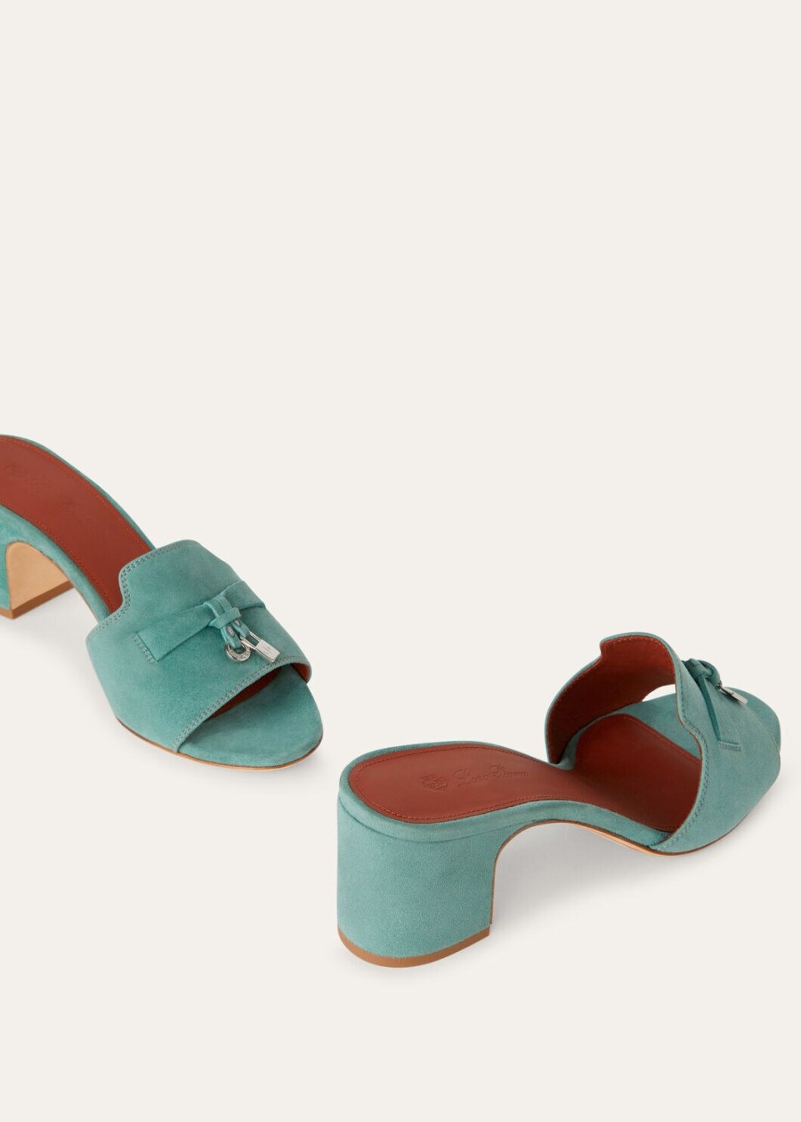 summer charms sandal suede goatskin sap green