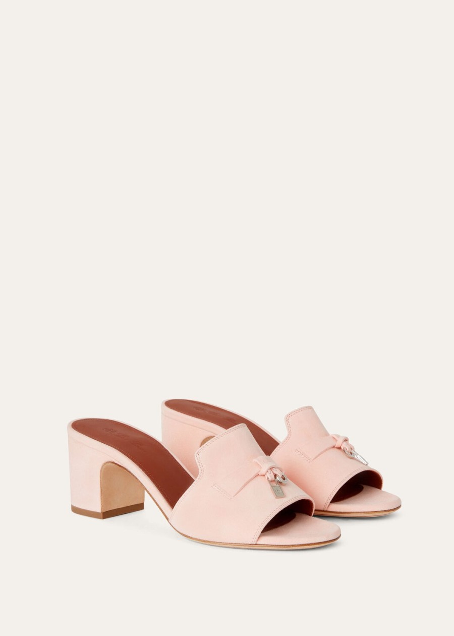 zomerse charmes roze sandalen van geitenleer