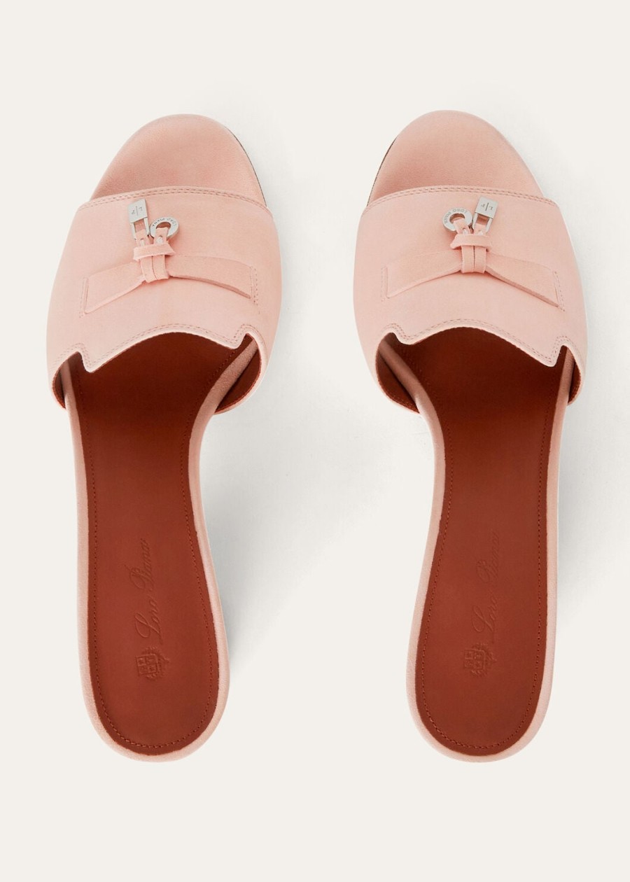 zomerse charmes roze sandalen van geitenleer