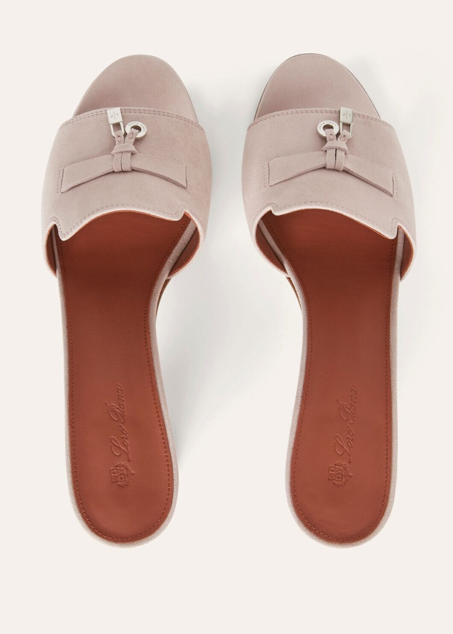 zomerse charms sandalen van geitenleer in roze moderne stijl