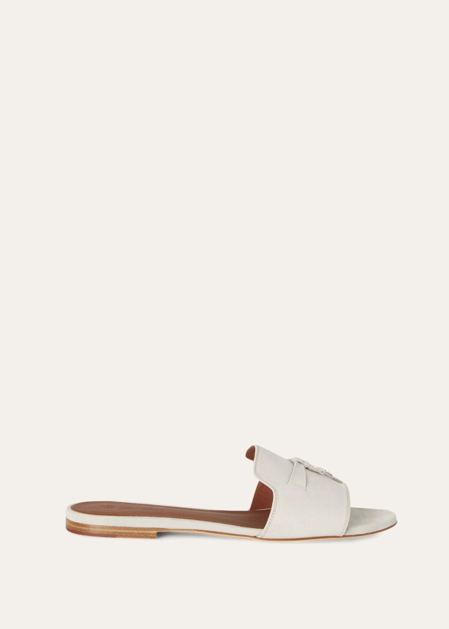 summer charms sandal suede goatskin powder pearl