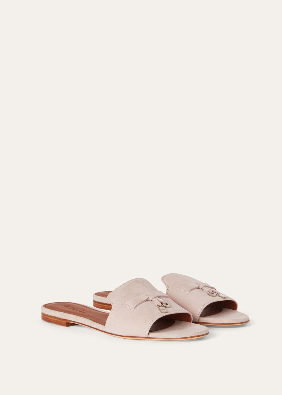 zomerse charms sandalen van geitenleer in roze moderne stijl