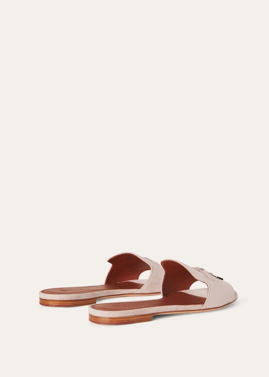 zomerse charms sandalen van geitenleer in roze moderne stijl