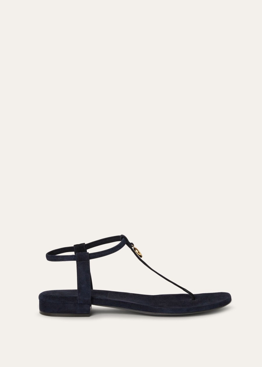 mindil sandalen marineblauw leer