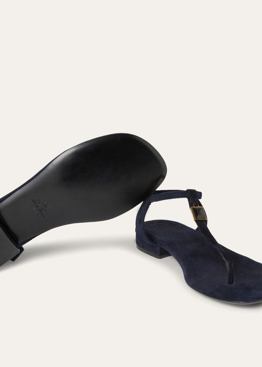 mindil sandalen marineblauw leer