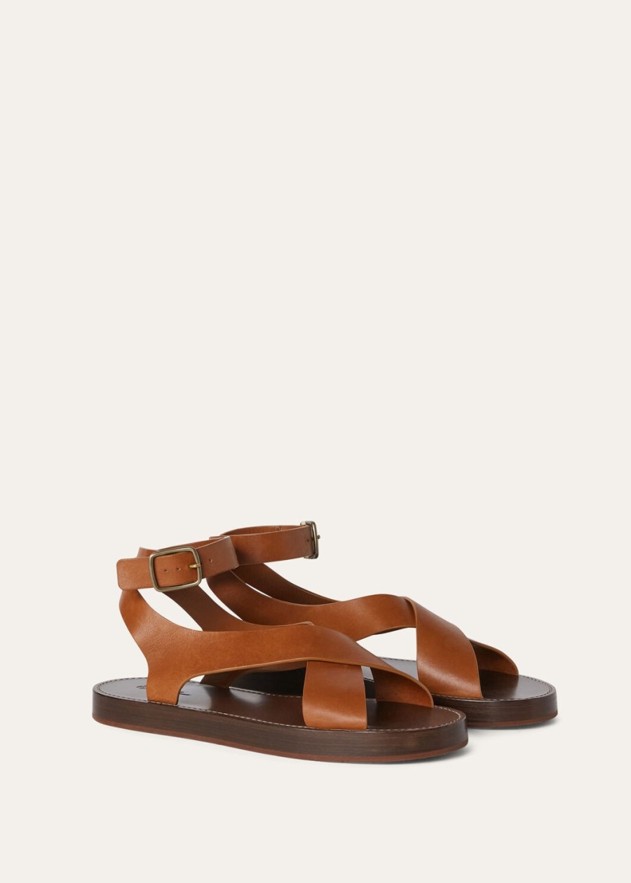 sumie sandal rubber tanned gold