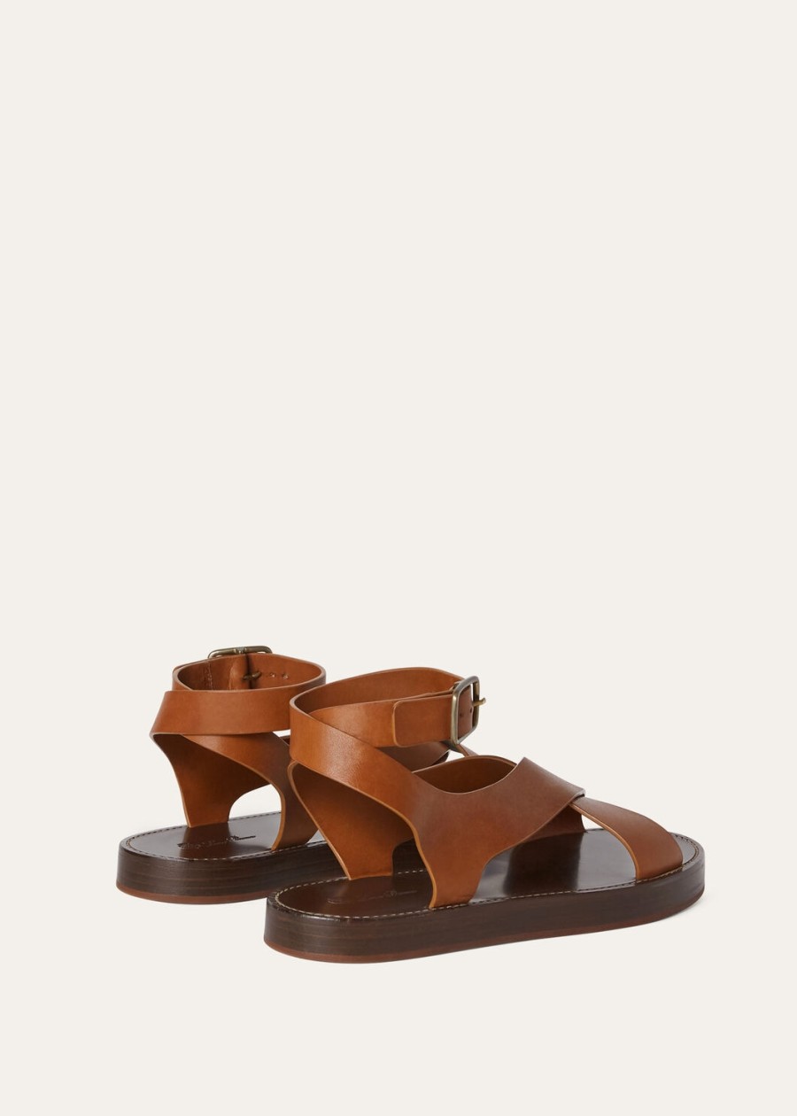 sumie sandal rubber tanned gold