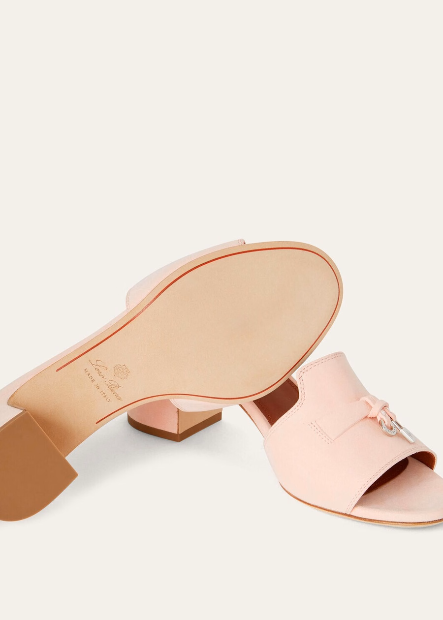 Zomerse charmes roze sandalen van geitenleer