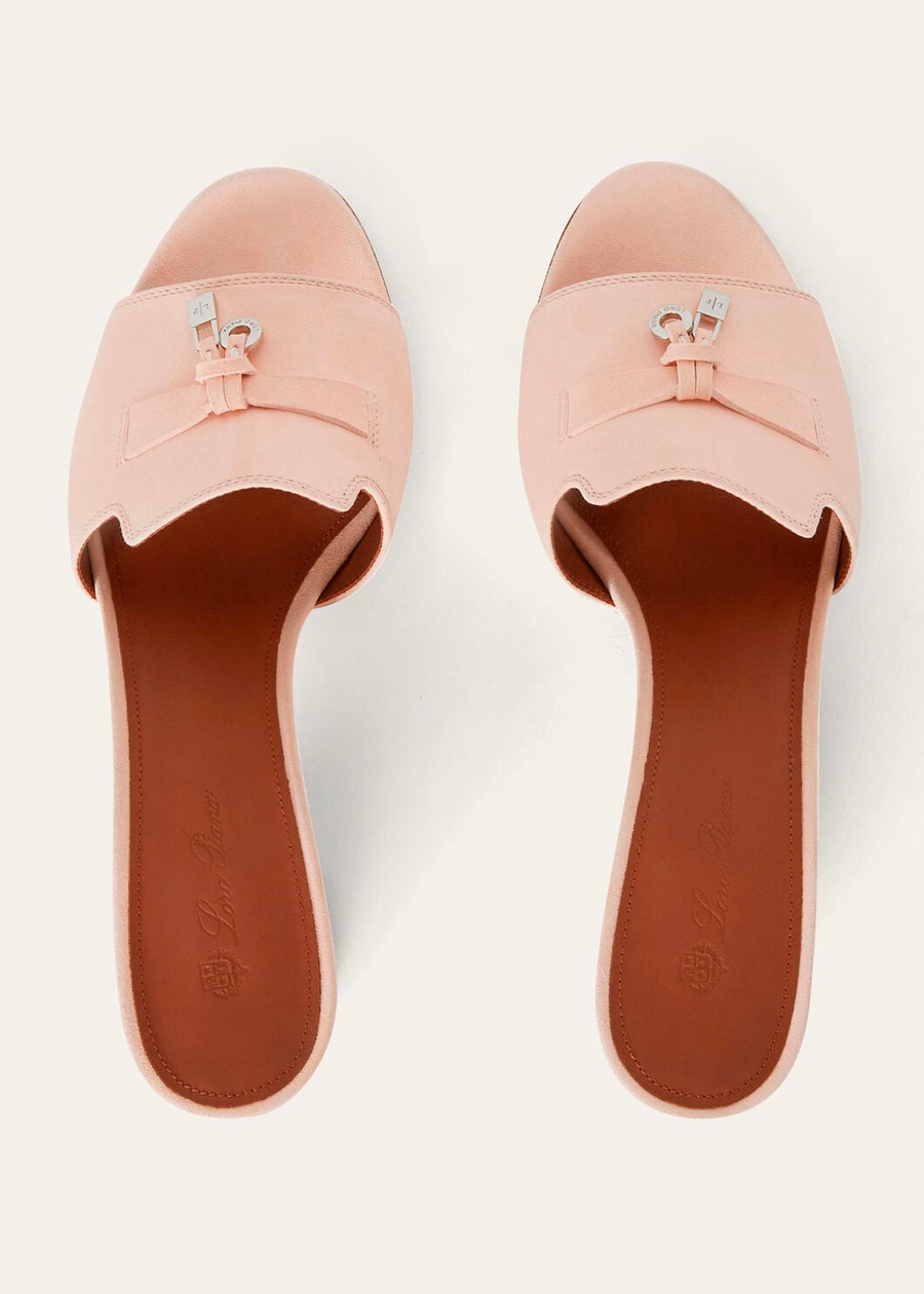 Zomerse charmes roze sandalen van geitenleer