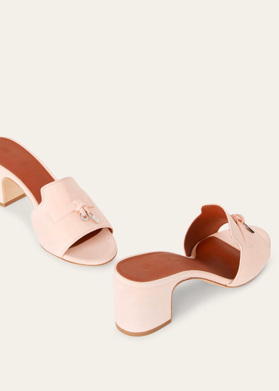 Zomerse charmes roze sandalen van geitenleer