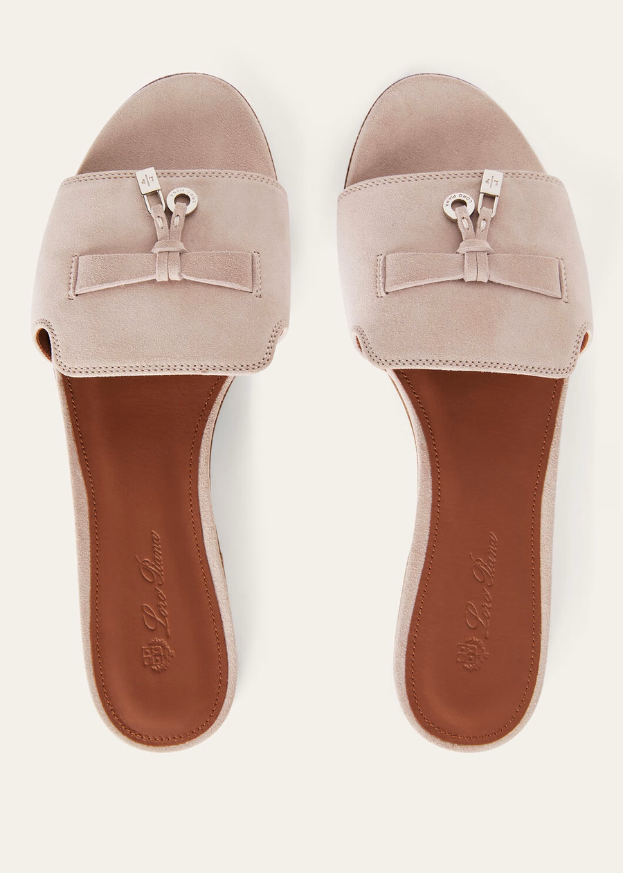 Zomerse Charms Sandalen van geitenleer in roze, moderne stijl
