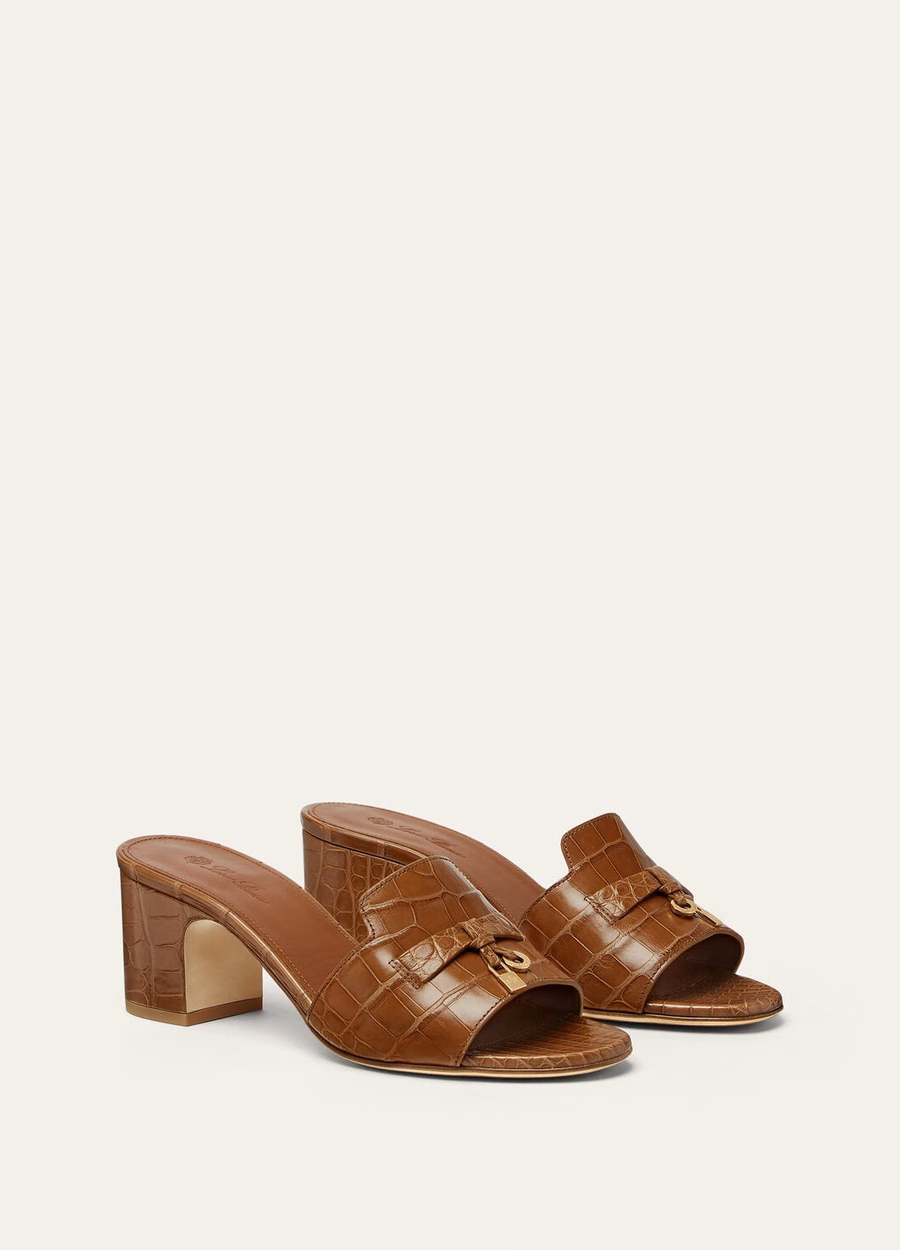 Summer Charms Sandal Mole, gemaakt van alligatorleer.