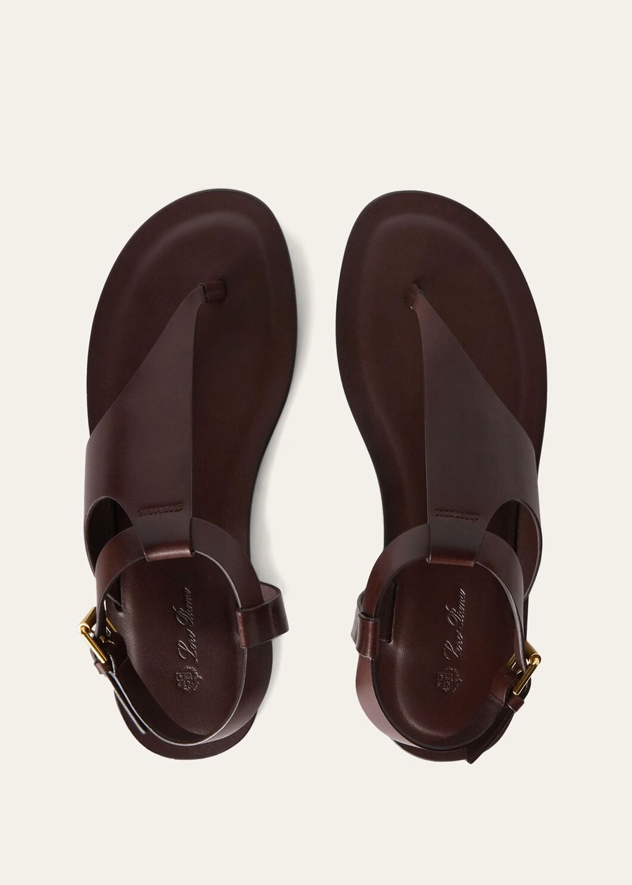 Trani sandaal van kalfsleer in de kleur Wild Plum.