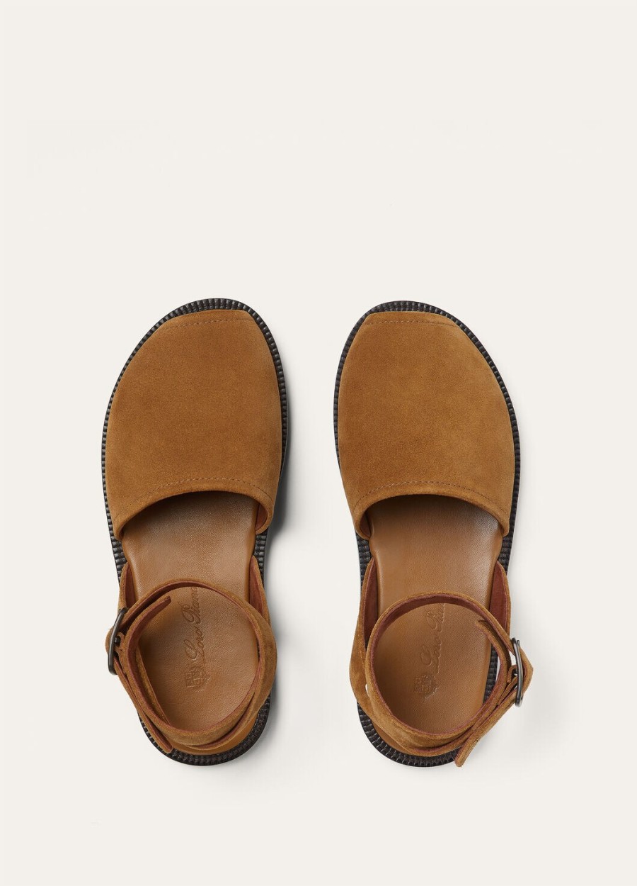 deia walk sandalen van cacao-kalfsleer