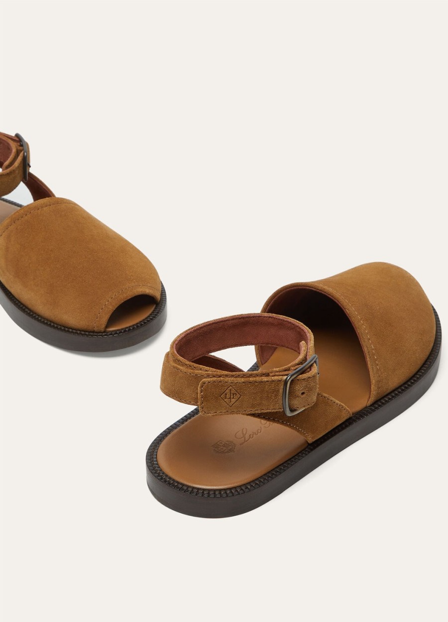 deia walk sandalen van cacao-kalfsleer