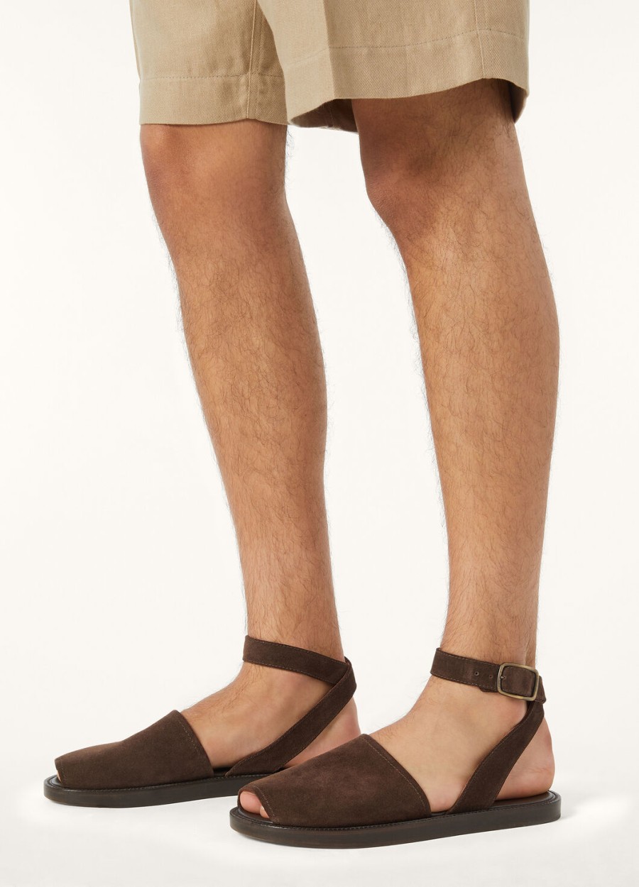 deia walk sandalen chocoladebruin kalfsleer