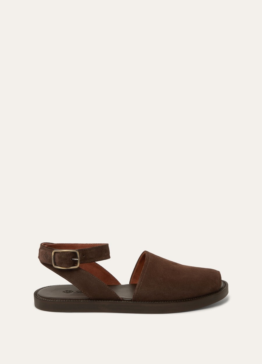 deia walk sandalen chocoladebruin kalfsleer