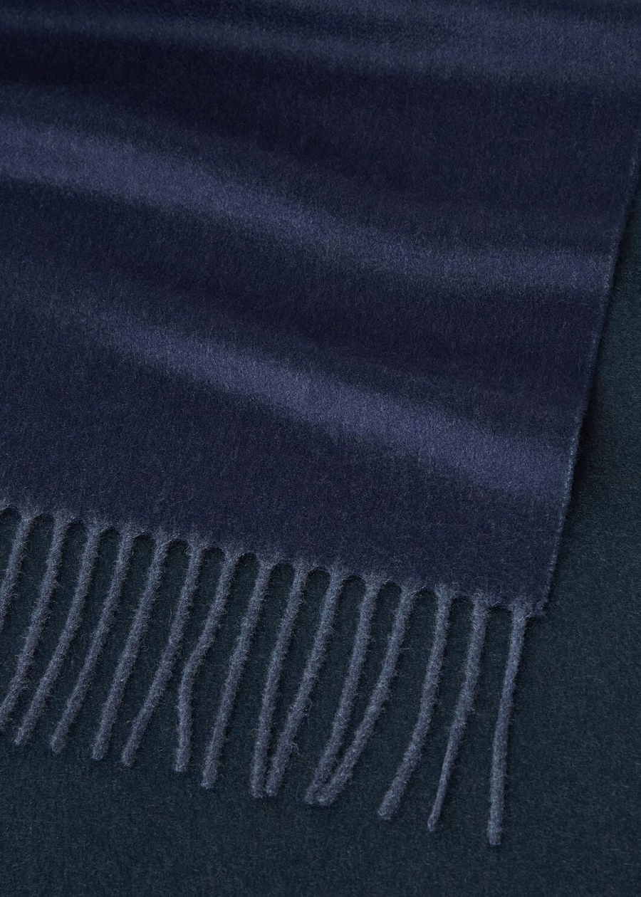 Baby Cashmere Two-Tone Sjaal Eclipse Blue/Emerald Noire