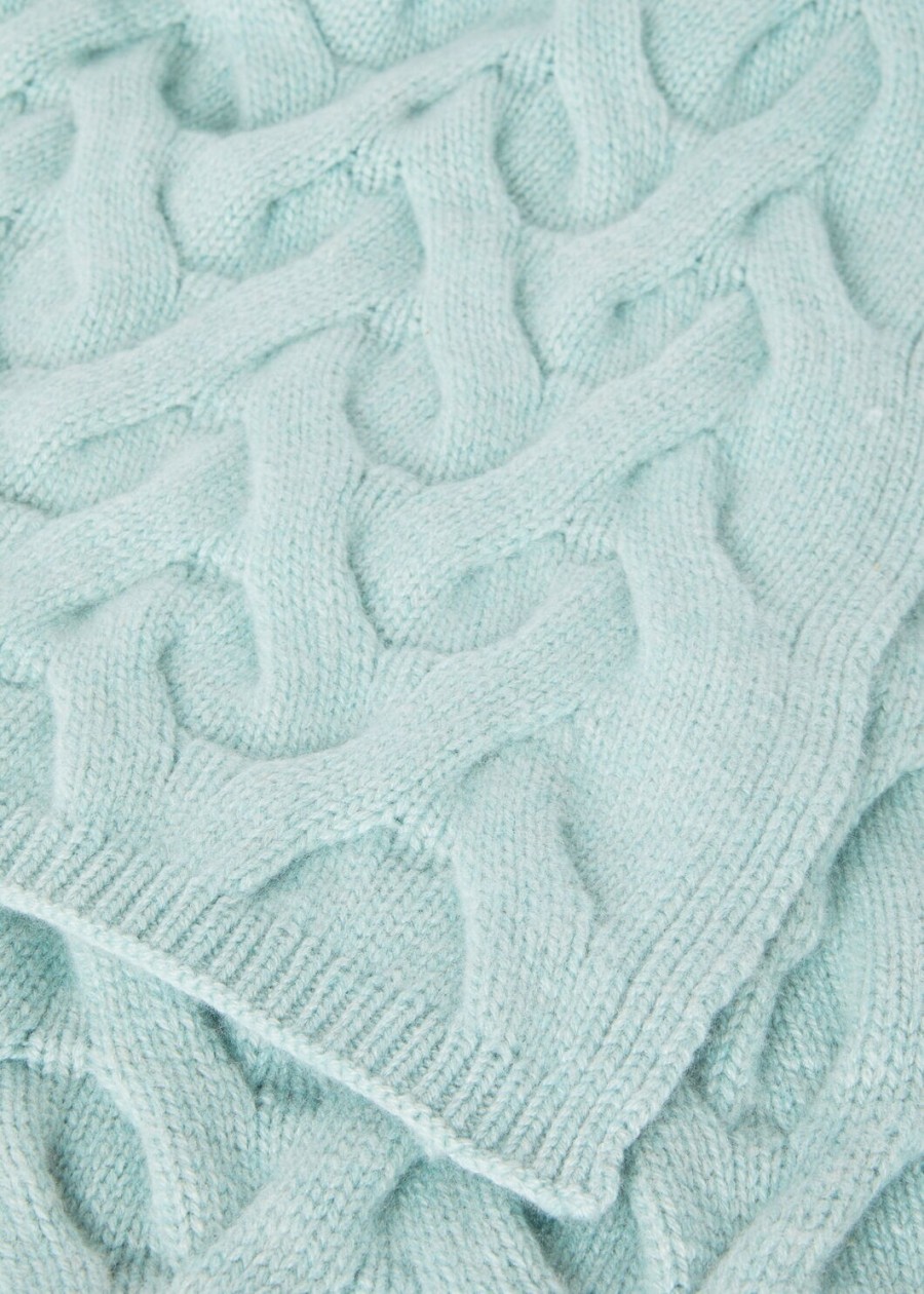 cocooning baby cashmere sjaal langhe groen melange