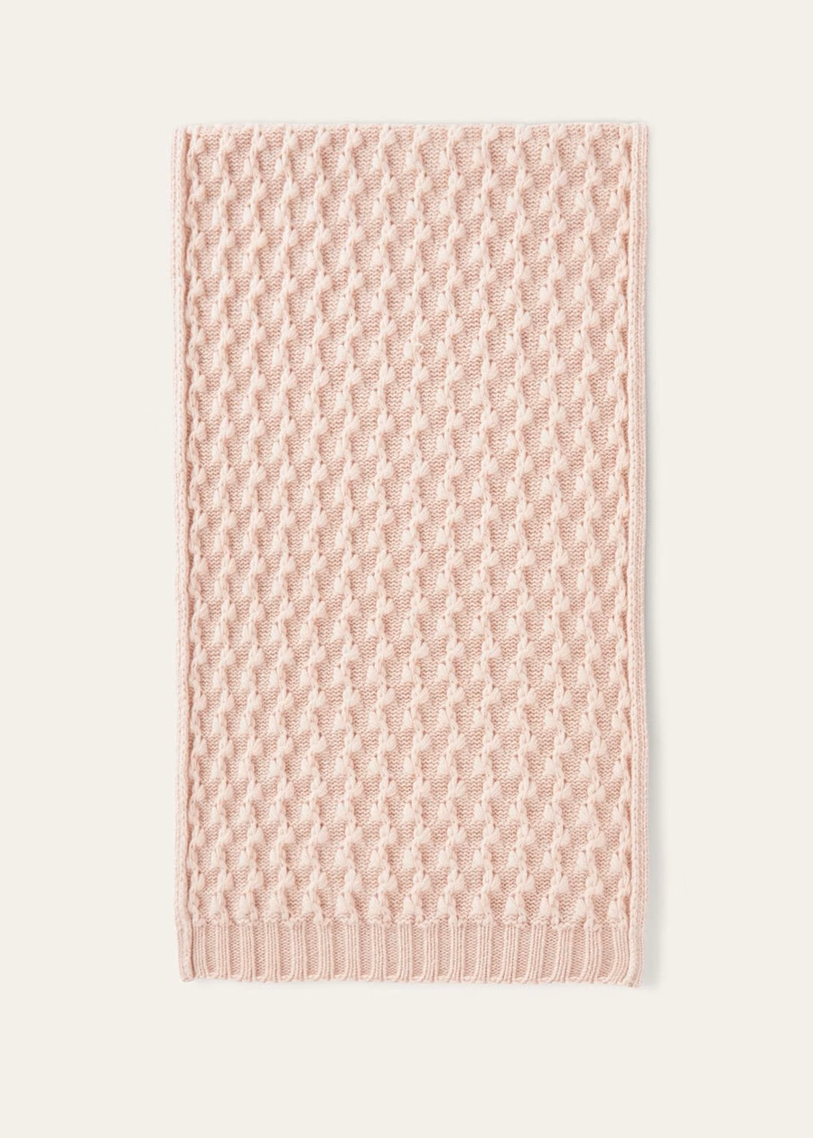 Vallé Baby Kasjmier Sjaal in Blushing Beige Melange
