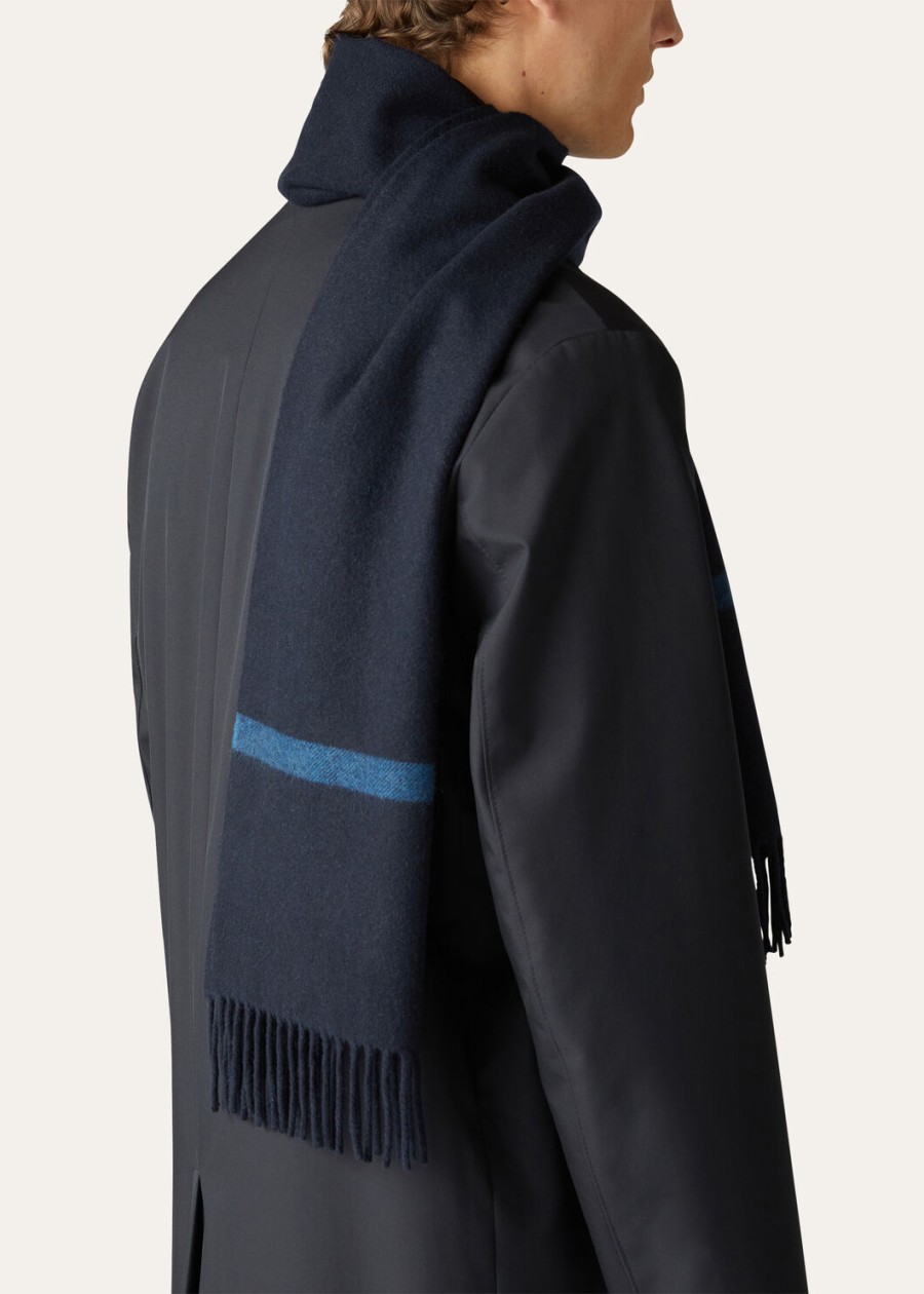 twaalf baby kasjmier sjaal marineblauw
