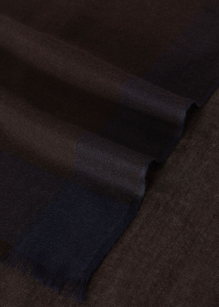 grande bigli decadent kasjmier sjaal chocoladeklassiek blauw