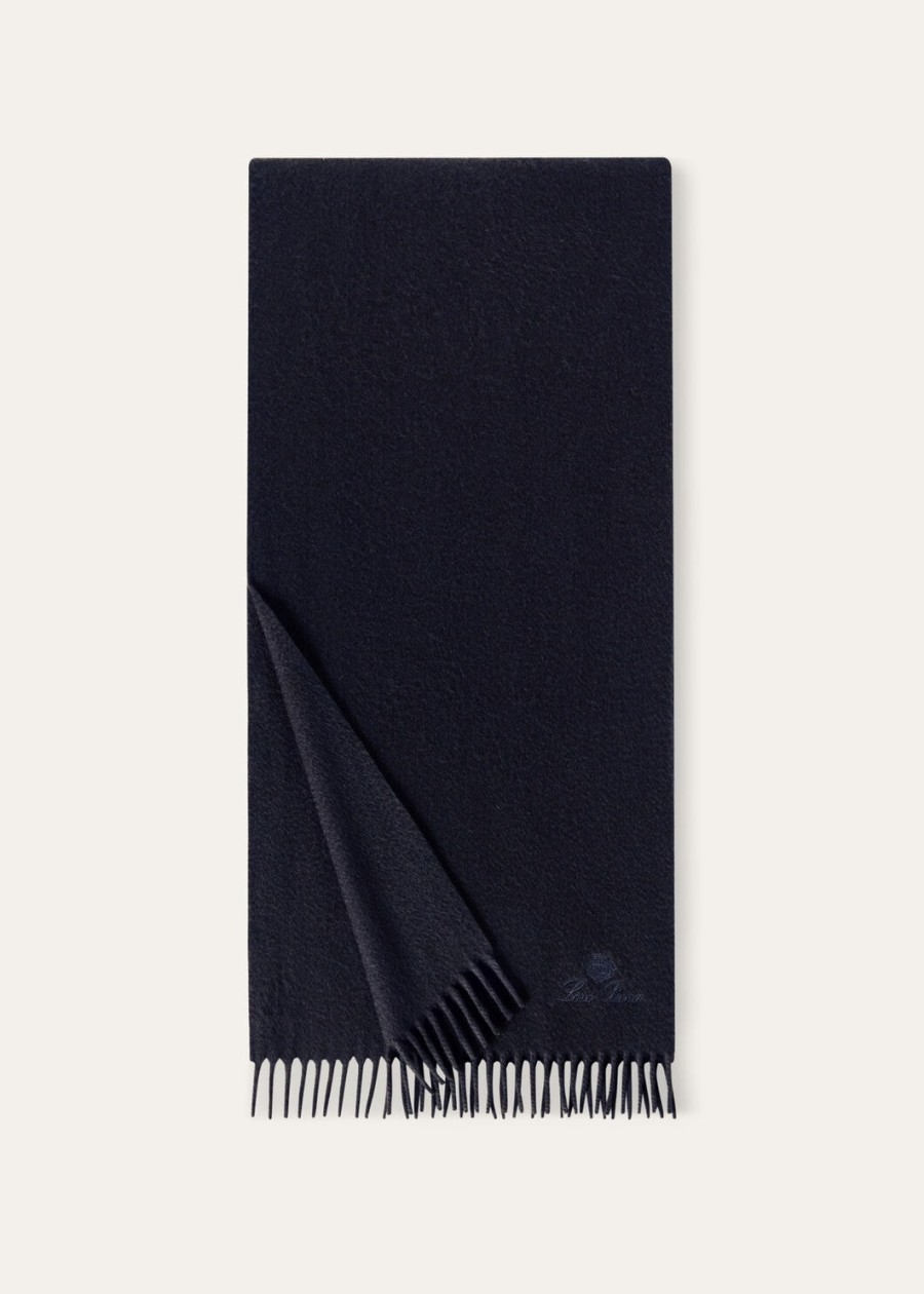 kleine kasjmiersjaal in marineblauw
