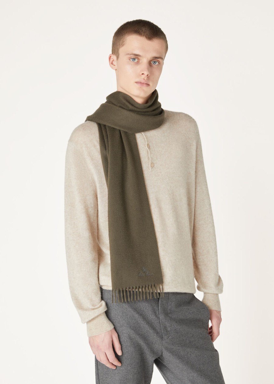 piccola unita cashmere sjaal antracietgroen