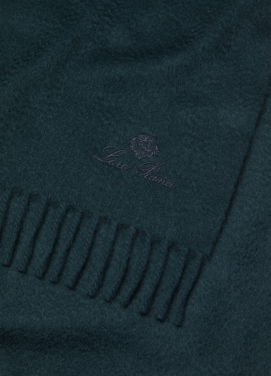 sjaal small unita cashmere emerald noire