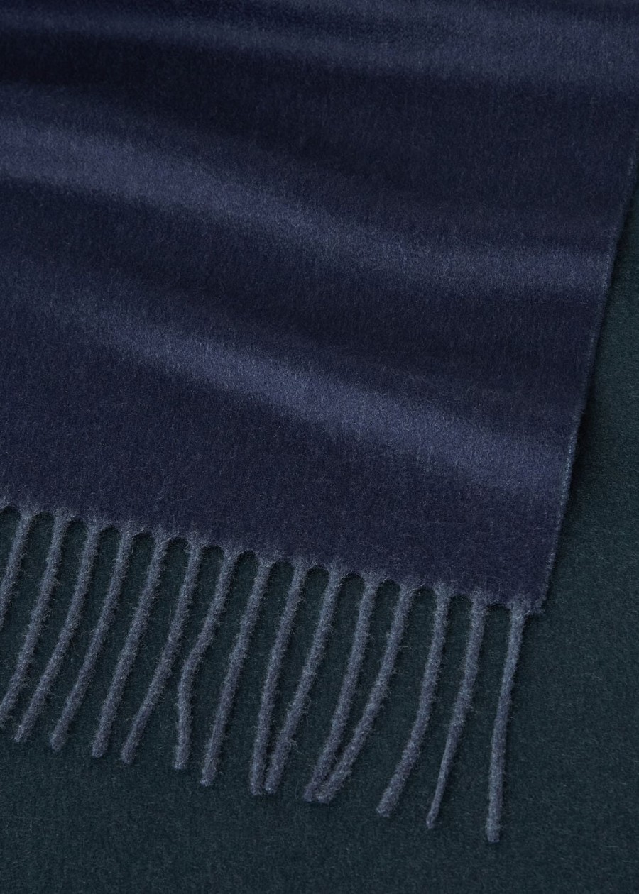 baby cashmere two-tone sjaal eclipse blueemerald noire