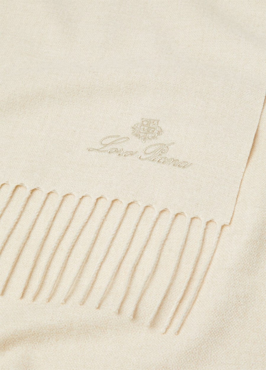 leggera grande sjaal unita cashmere naturel melange