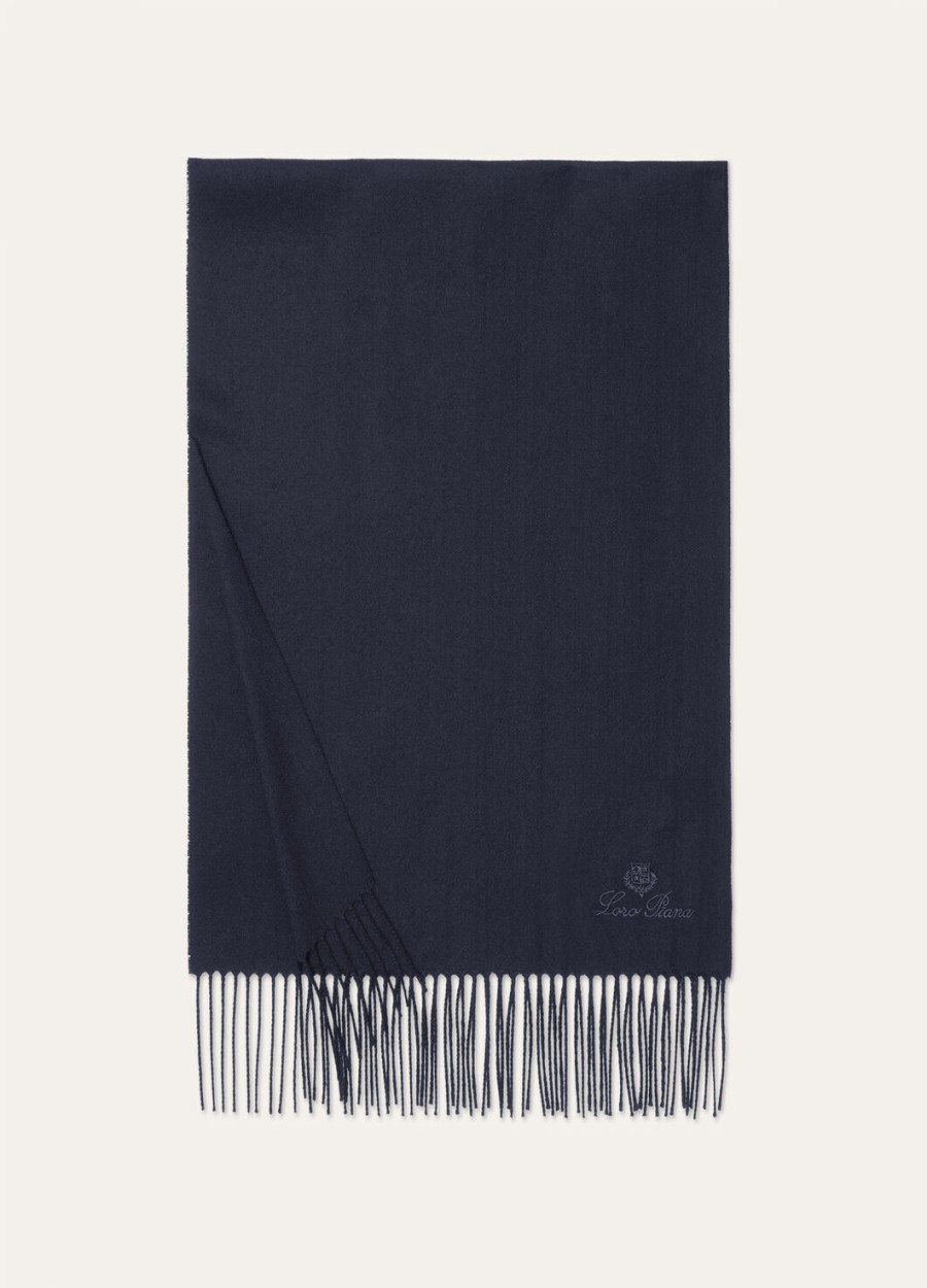 leggera grande unita kasjmier sjaal marineblauw