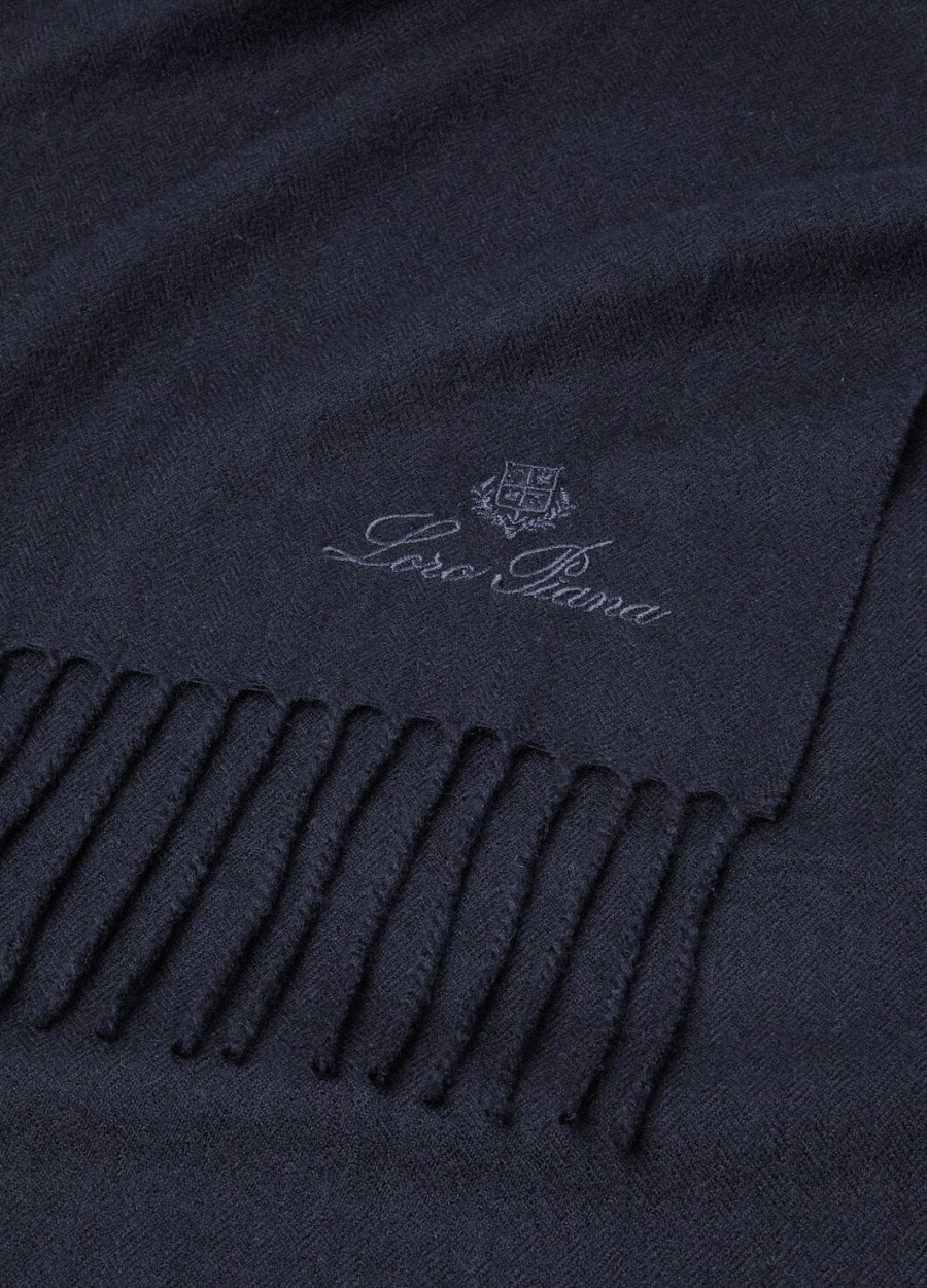 leggera grande unita kasjmier sjaal marineblauw