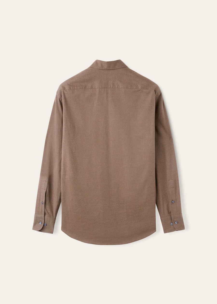 Andre katoenen shirt roestbruin