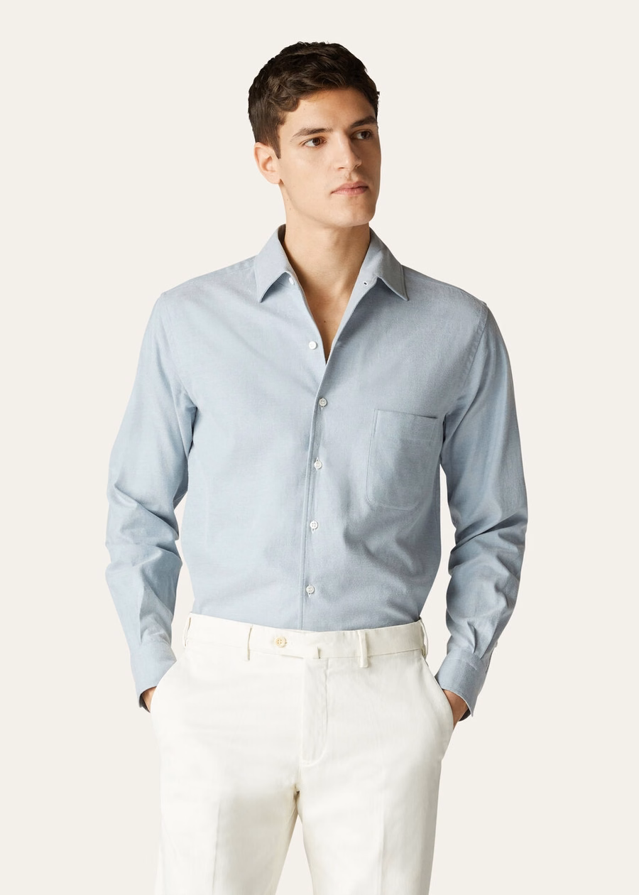 Andre Cottony shirt, wolkblauw