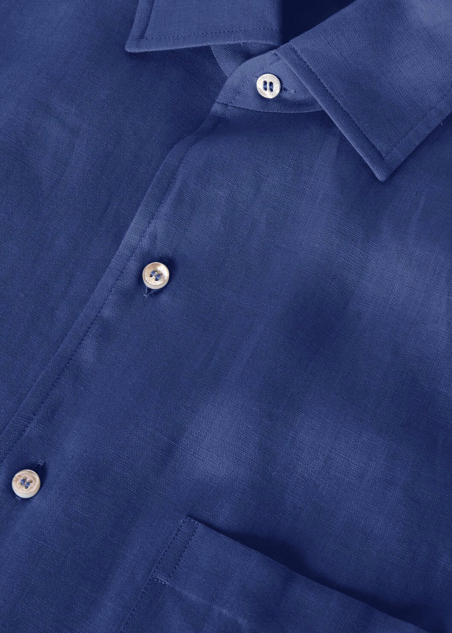 Andre-shirt in Kurume-blauw