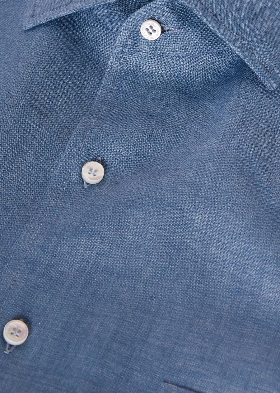 Andre-shirt in fris indigo