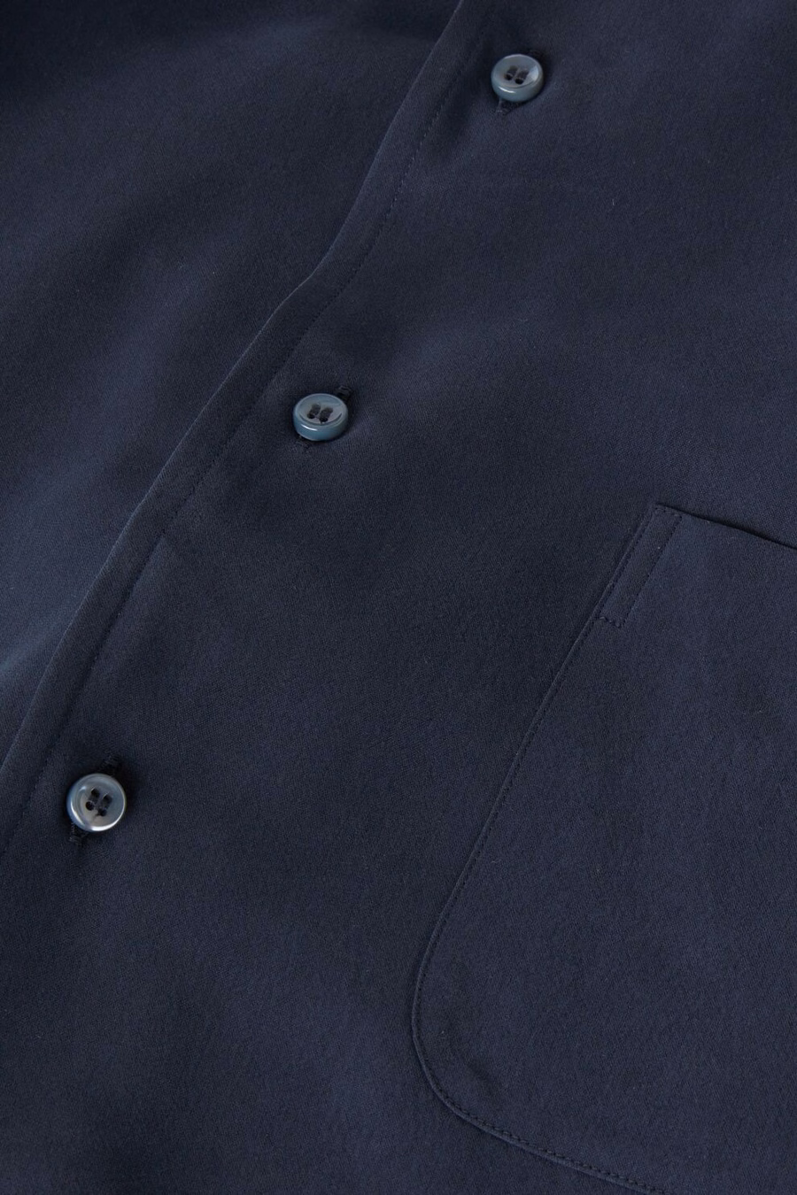 Andre overhemd van zijde in marineblauw