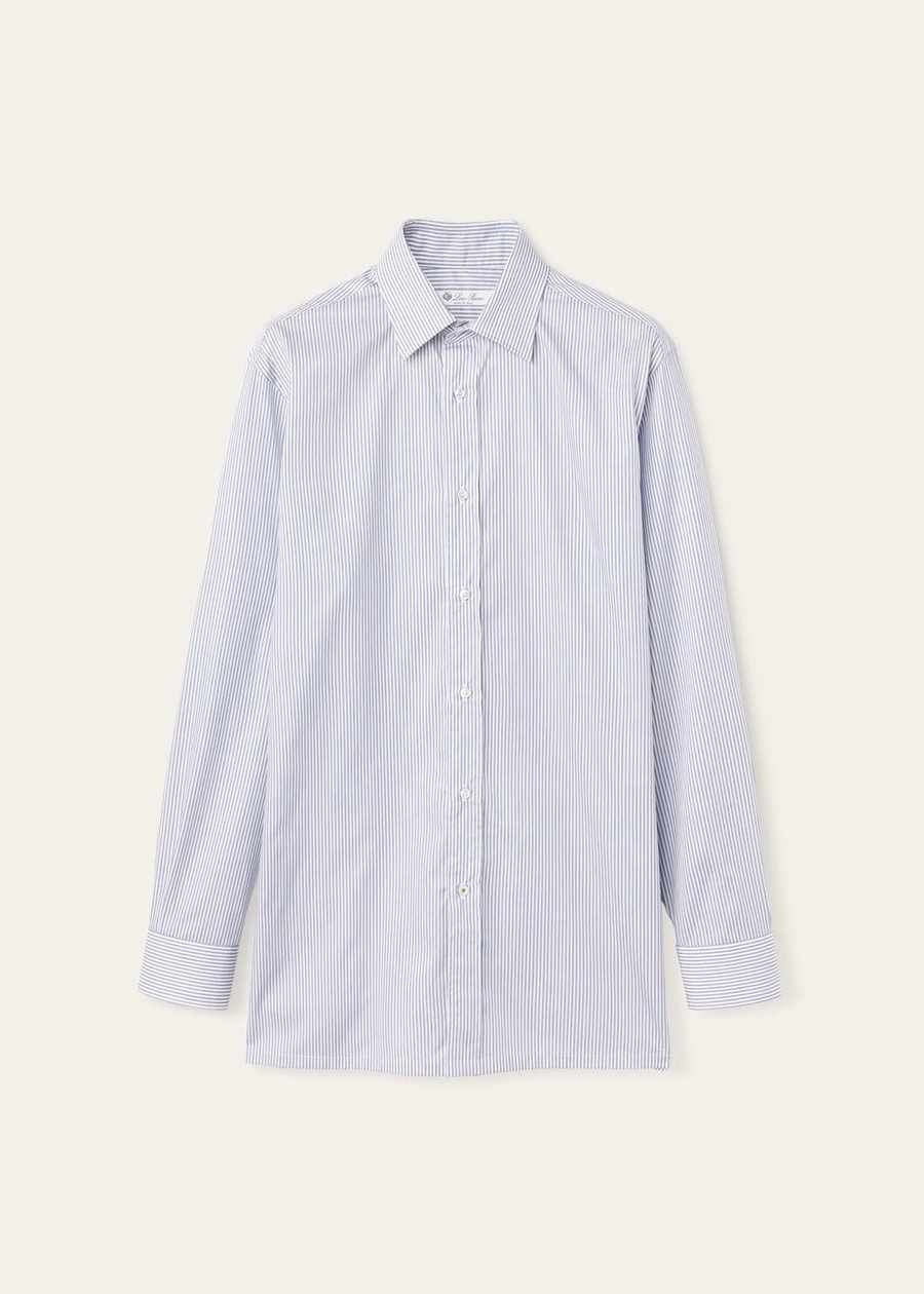 Internationaal katoenen Dark Ocean Road-shirt