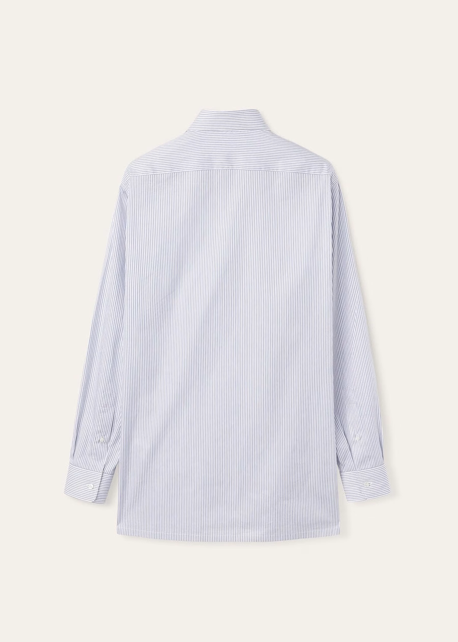 Internationaal katoenen Dark Ocean Road-shirt