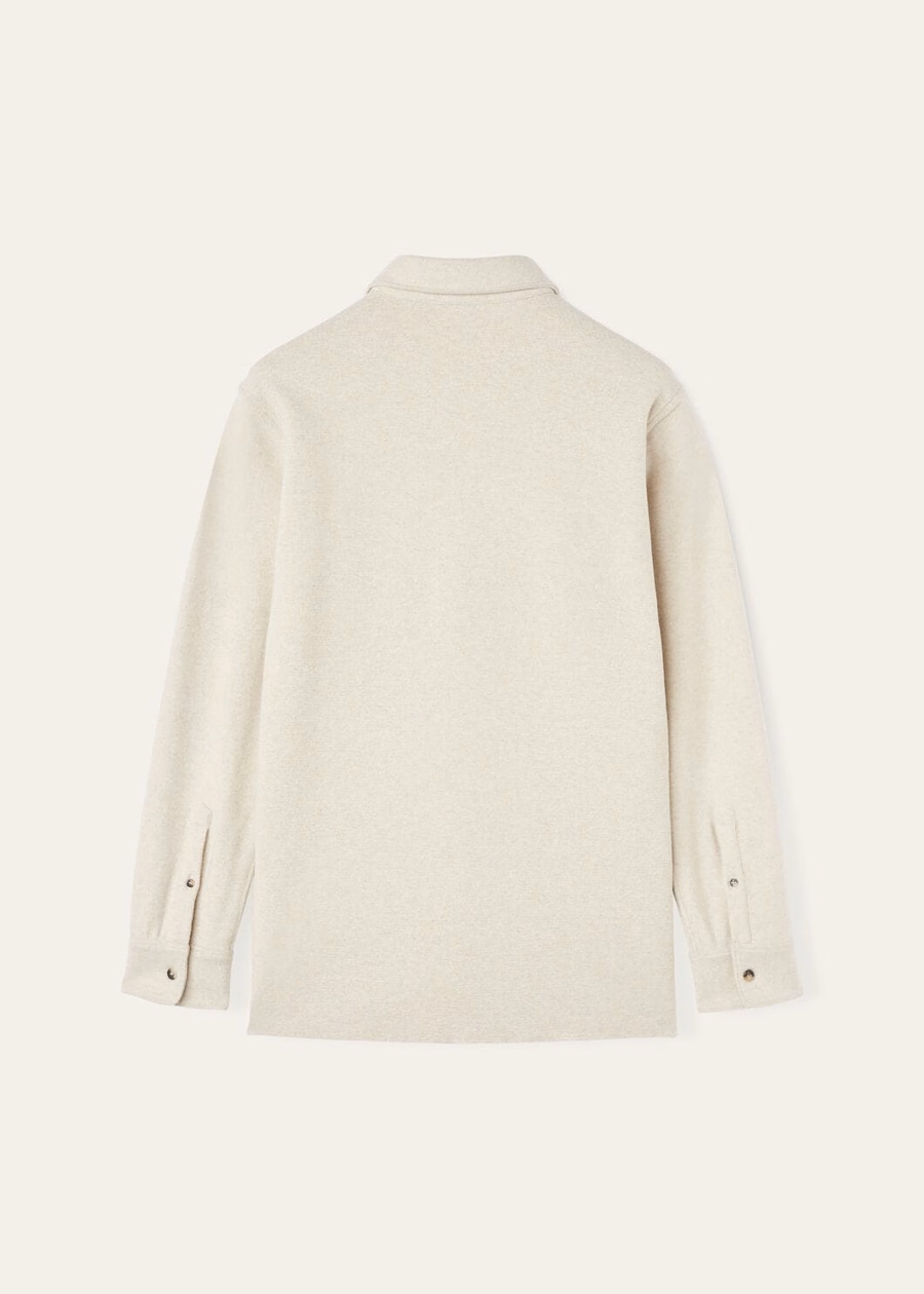 Breia Cashmere Wish® wollen shirt in crèmekleurig zand