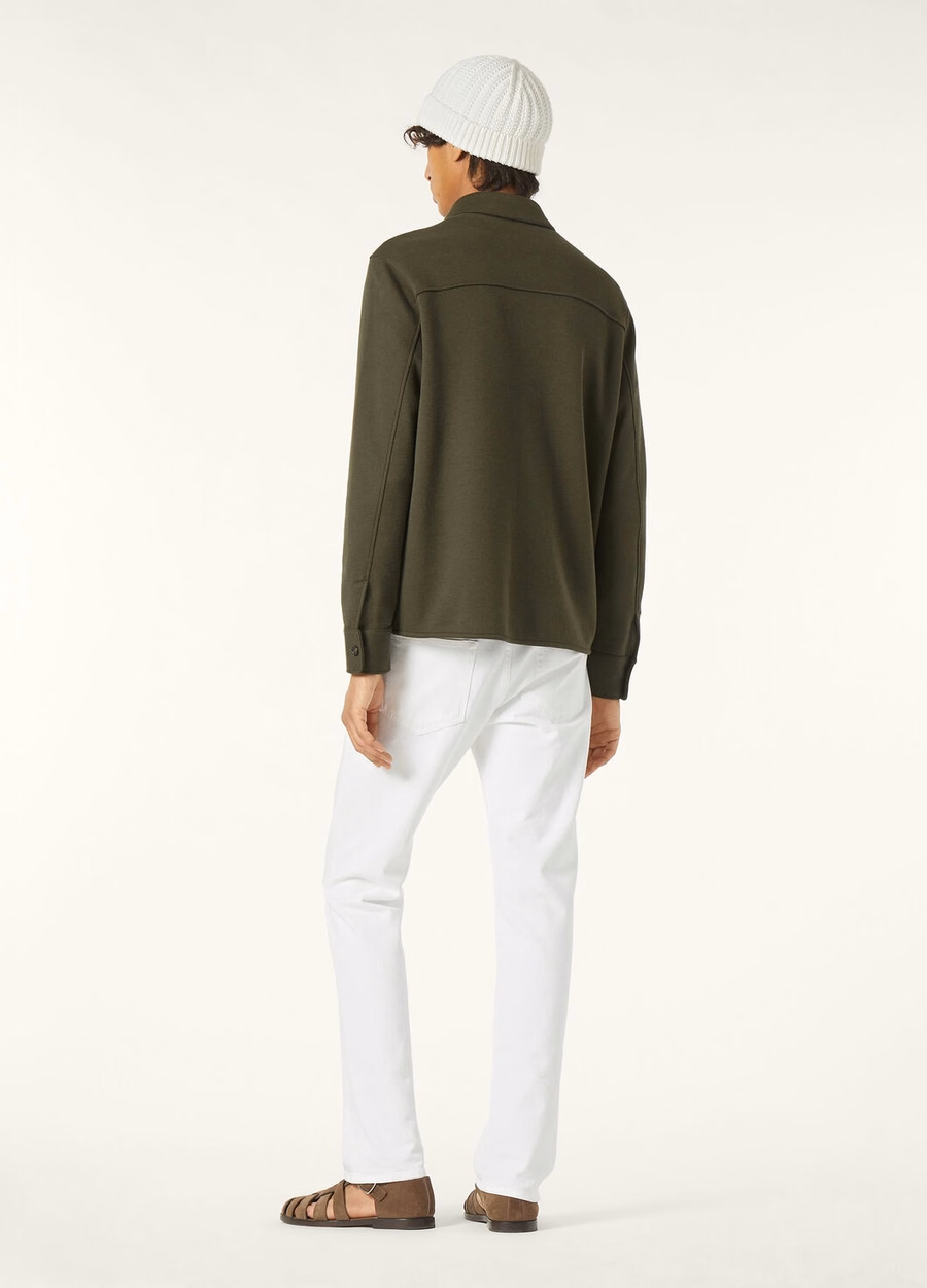 Whitney Shirt Katoen Zijde Kasjmier Pine Grove