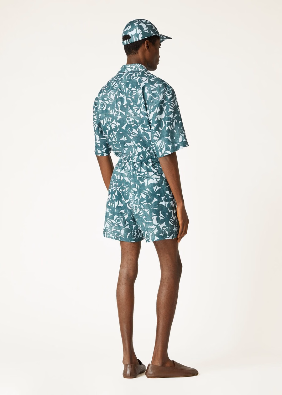 Federico shirt in spirulina groen/rustgevende tint